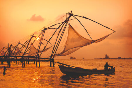 indien kerala kochi fishermen
